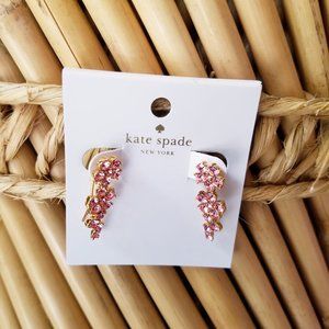 Kate Spade Light Earrings Floral Pink New